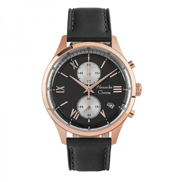 Alexandre Christie AC 6575 Rosegold Black MCLRGBA